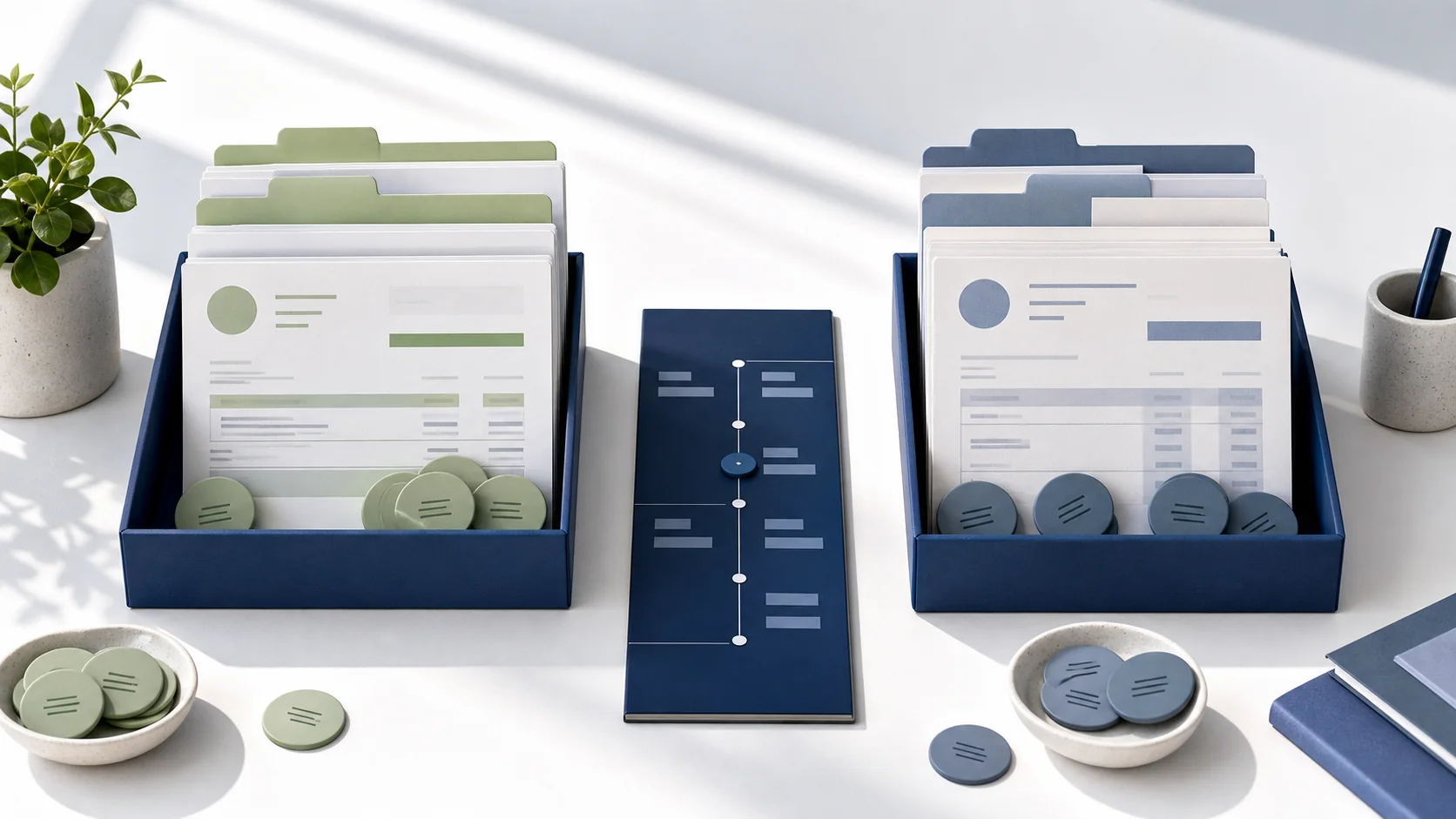 Customer invoices and incoming payments organized beside vendor bills and outgoing payments
